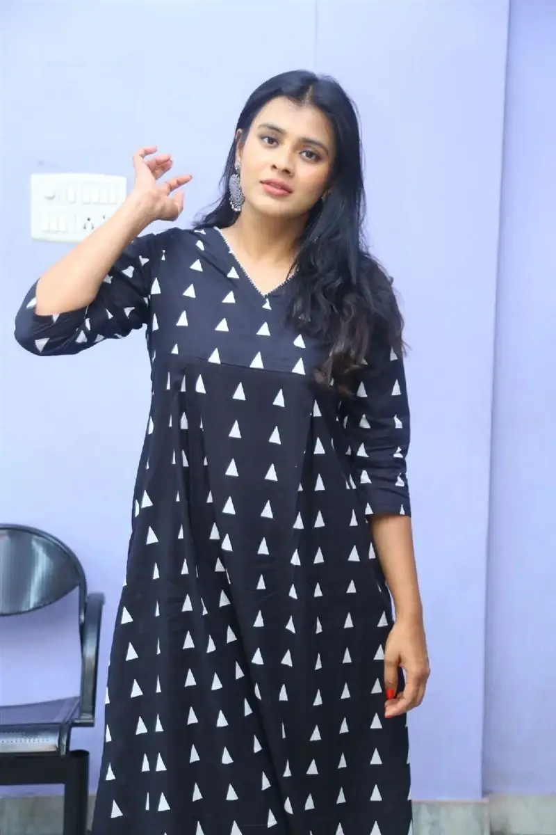 TELUGU ACTRESS HEBAH PATEL AT VYAVASTHA WEB SERIES THANKS MEET 9